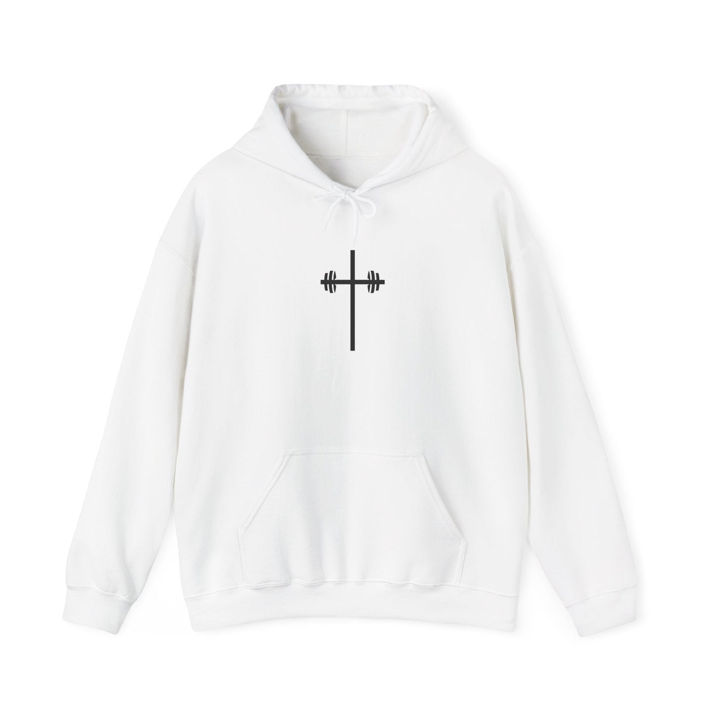 Faith-Inspired Fitness Hoodie - It's Always God Unisex Heavy Blend™ Sweatshirt with Lion & Barbell Design