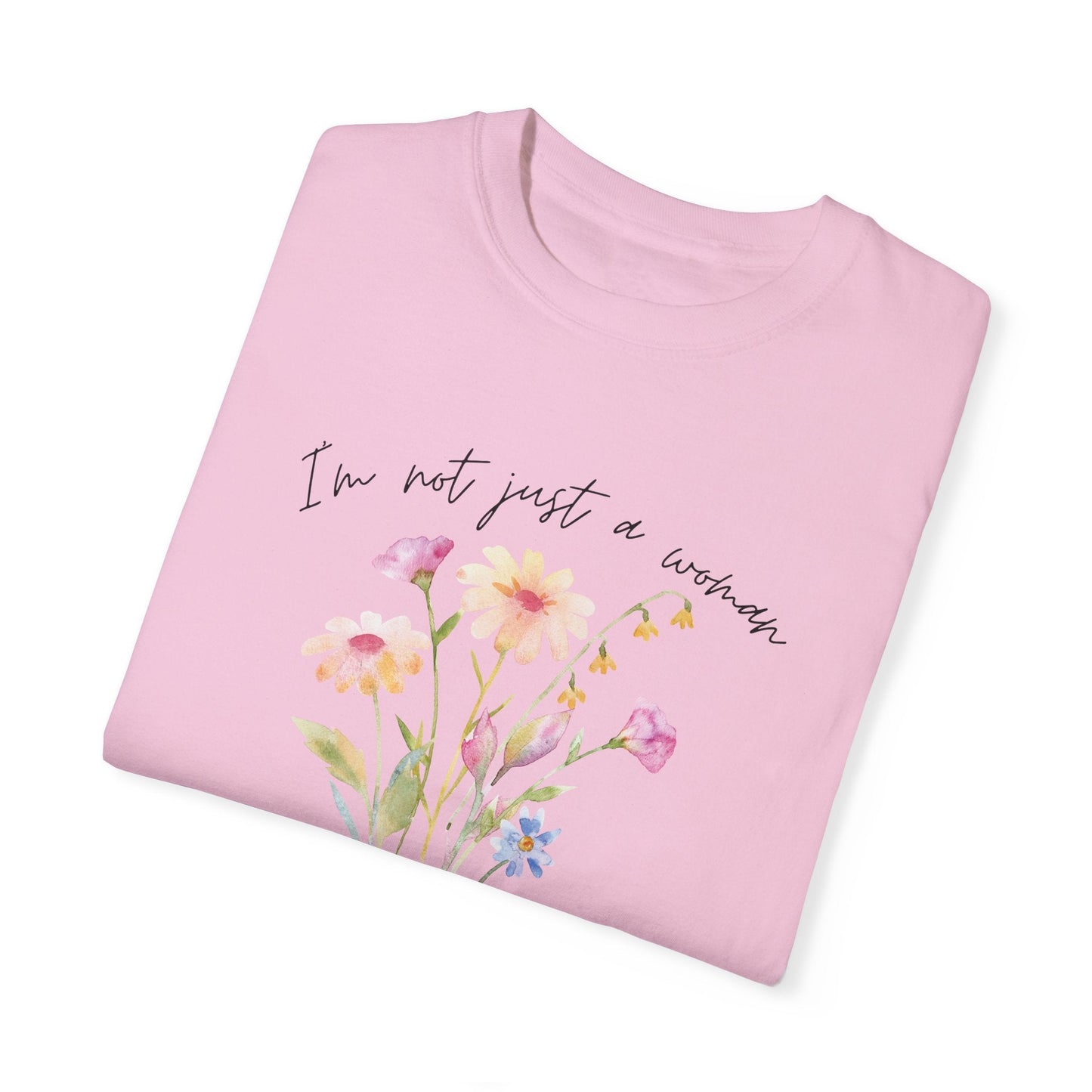Daughter of Christ Floral T-Shirt - Inspirational Unisex Garment-Dyed Tee