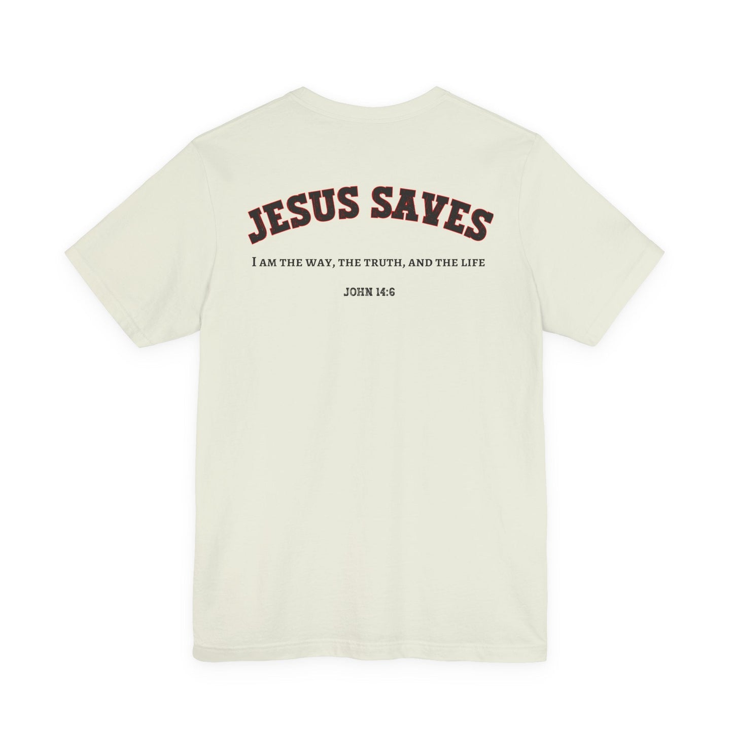 Jesus Saves Unisex Tee | Faith-Based Apparel, Christian T-Shirt, Inspirational Top, Casual Wear, Gift for Believers