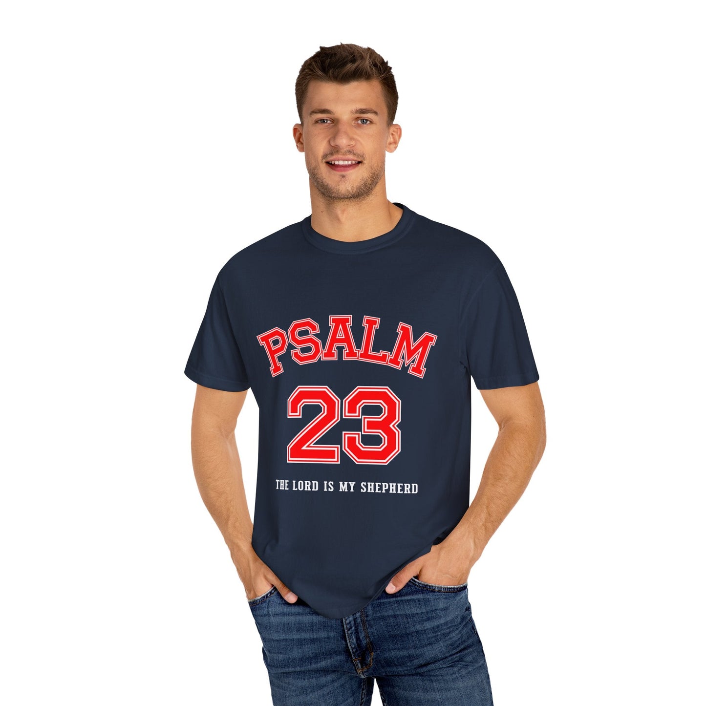 Psalm 23 Unisex Garment-Dyed T-shirt