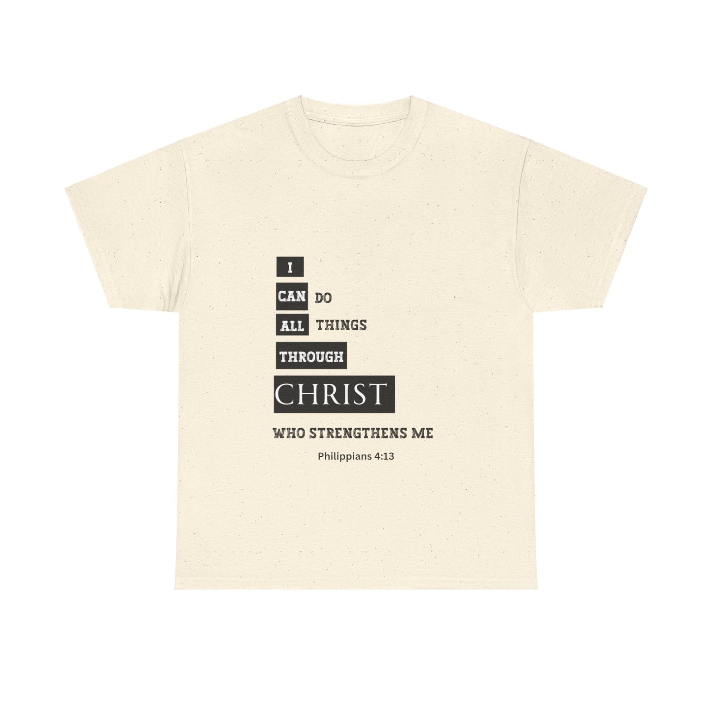 I Can Do All Things Through Christ Unisex Heavy Cotton Tee