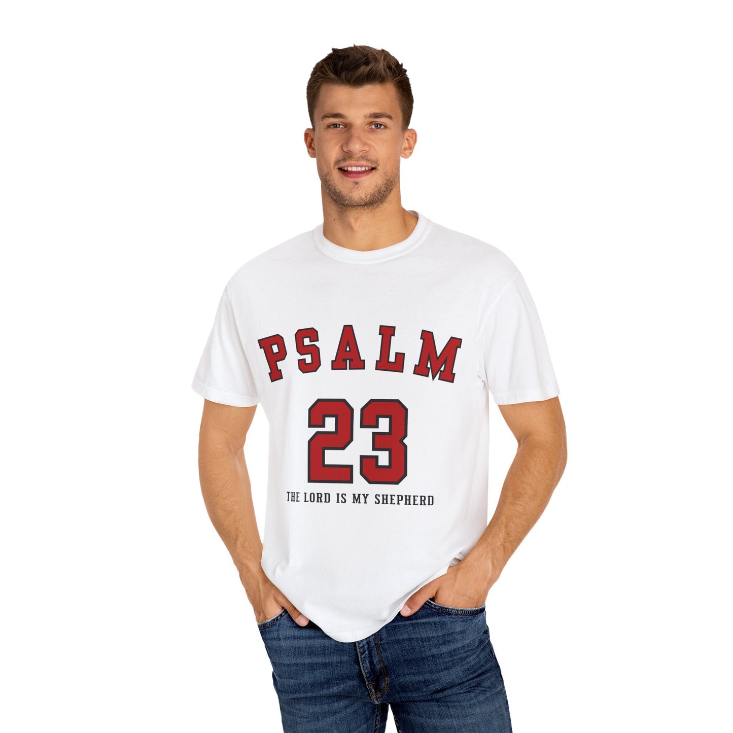 Psalm 23 Unisex Garment-Dyed T-shirt