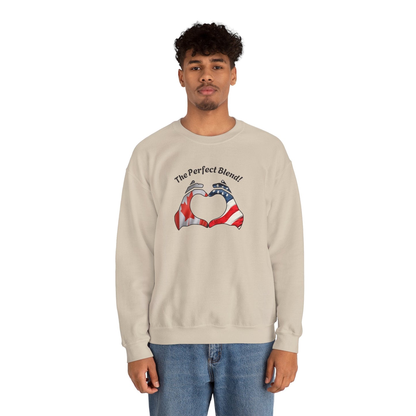 Cutomize Flags Unisex Heavy Blend™ Crewneck Sweatshirt For couples