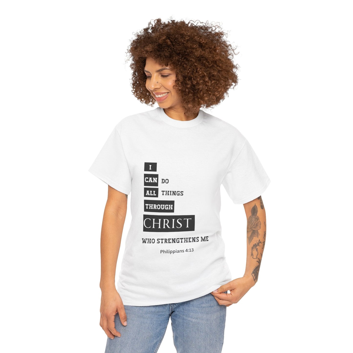 I Can Do All Things Through Christ Unisex Heavy Cotton Tee