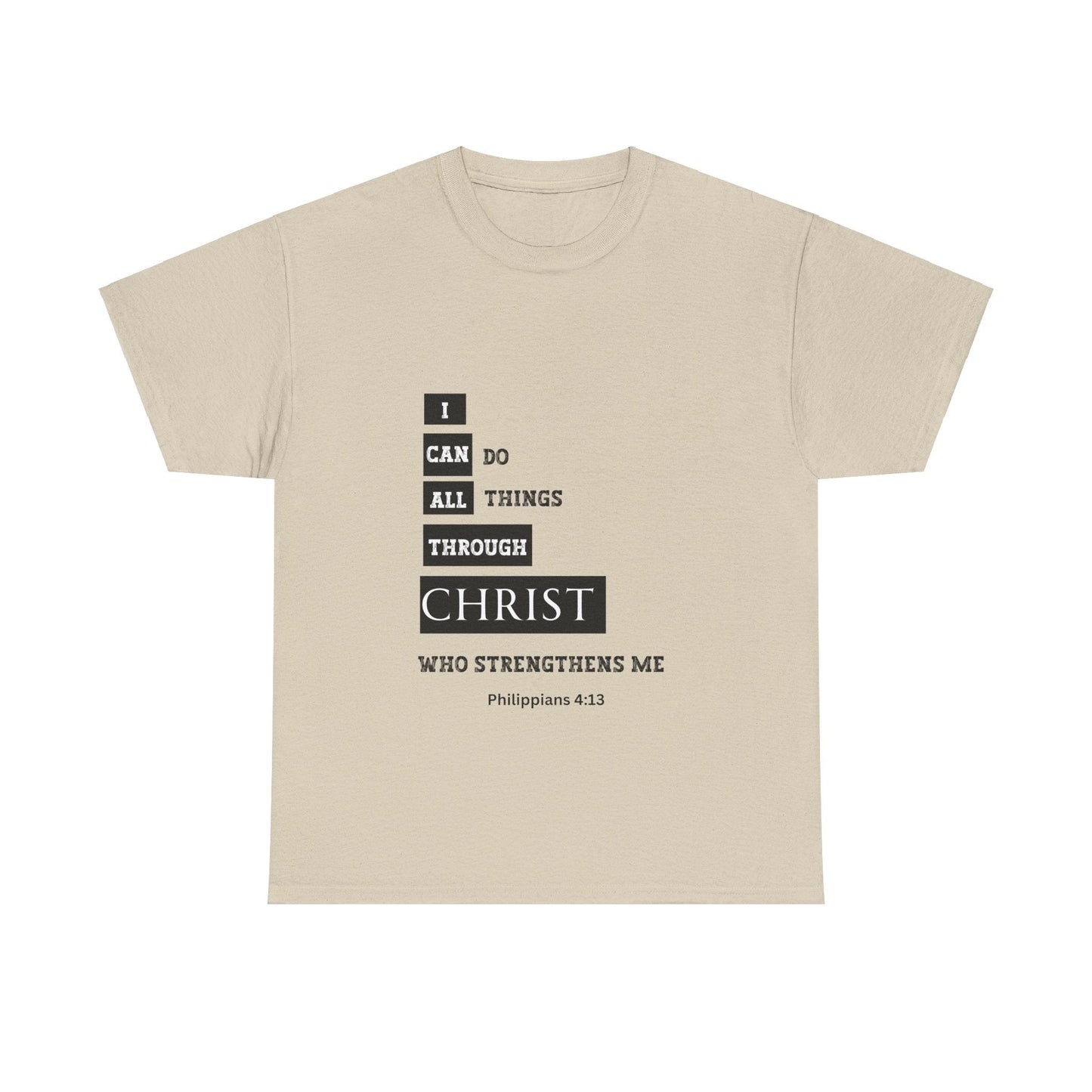 I Can Do All Things Through Christ Unisex Heavy Cotton Tee