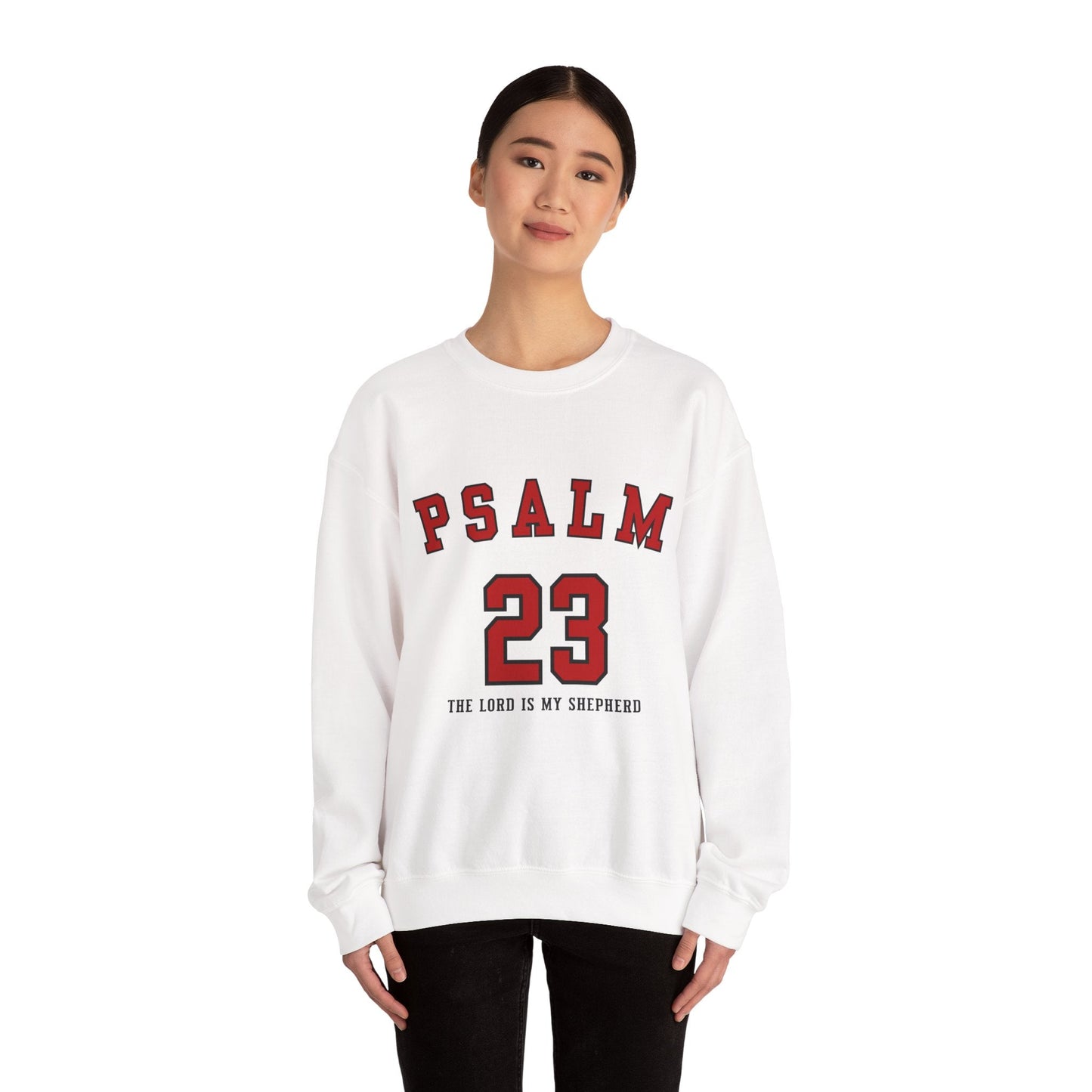 Psalm 23 The Lord Is My Shepherd Unisex Heavy Blend™ Crewneck Sweatshirt