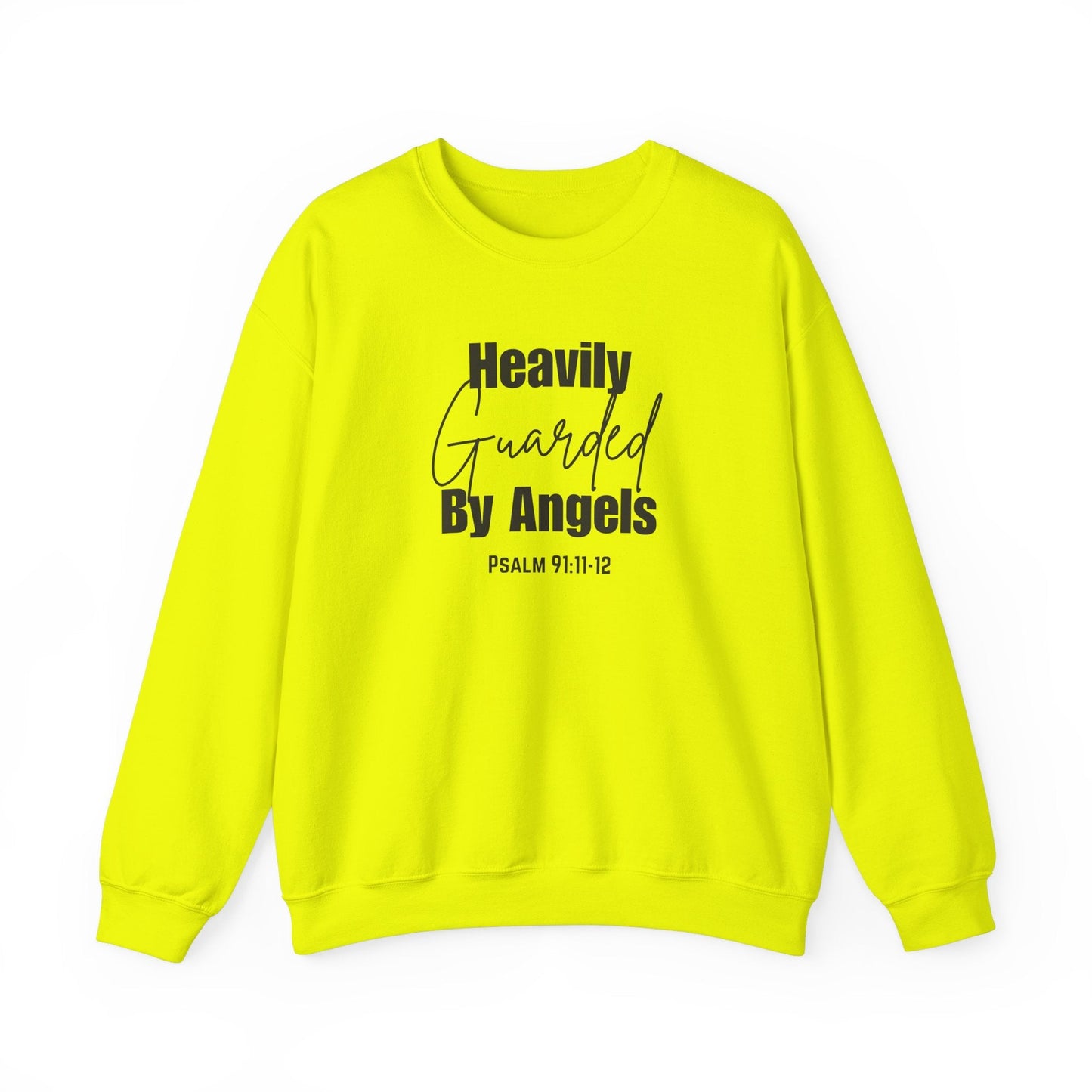 Heavily Guarded By Angels Unisex Heavy Blend™ Crewneck Sweatshirt