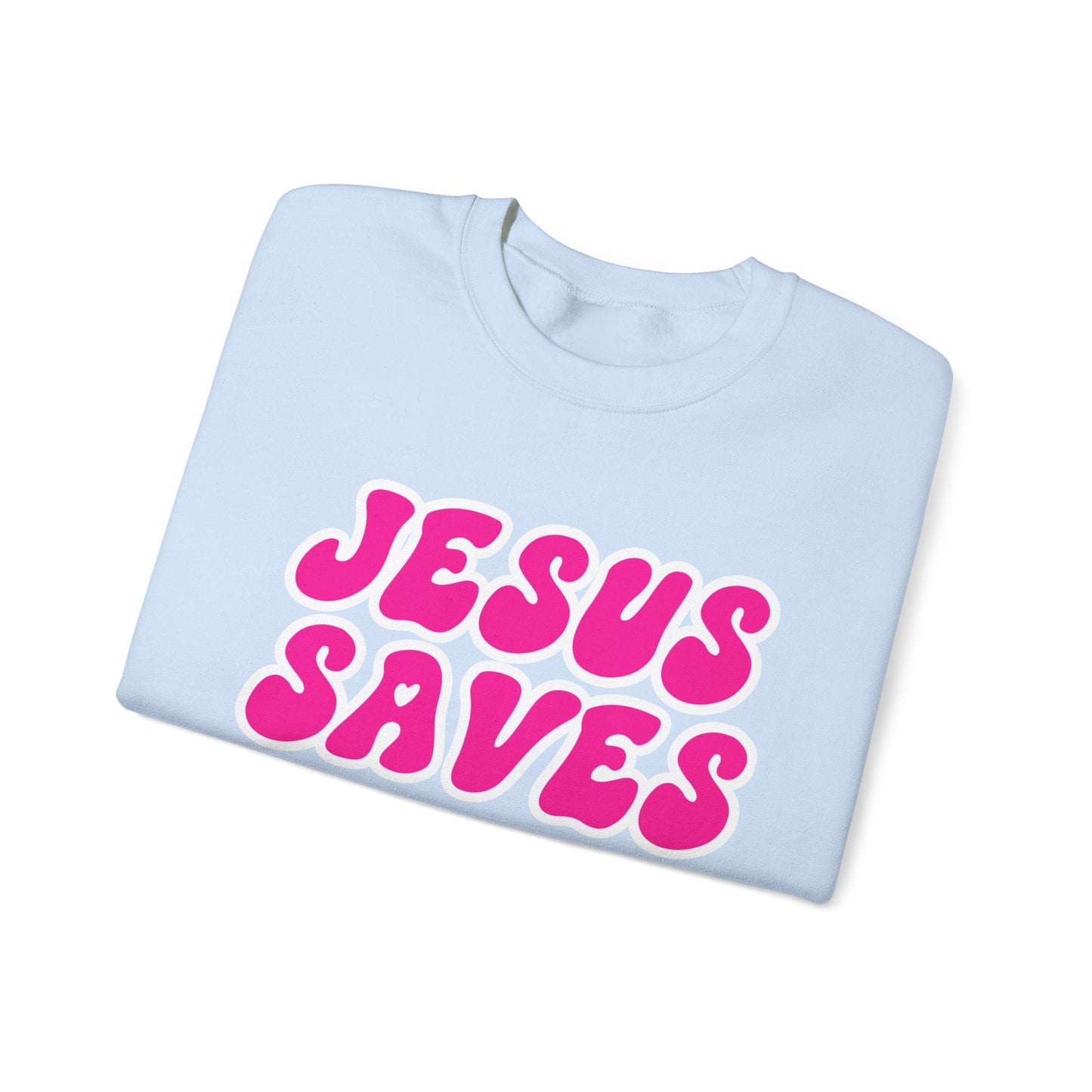 Jesus Saves Unisex Heavy Blend™ Crewneck Sweatshirt