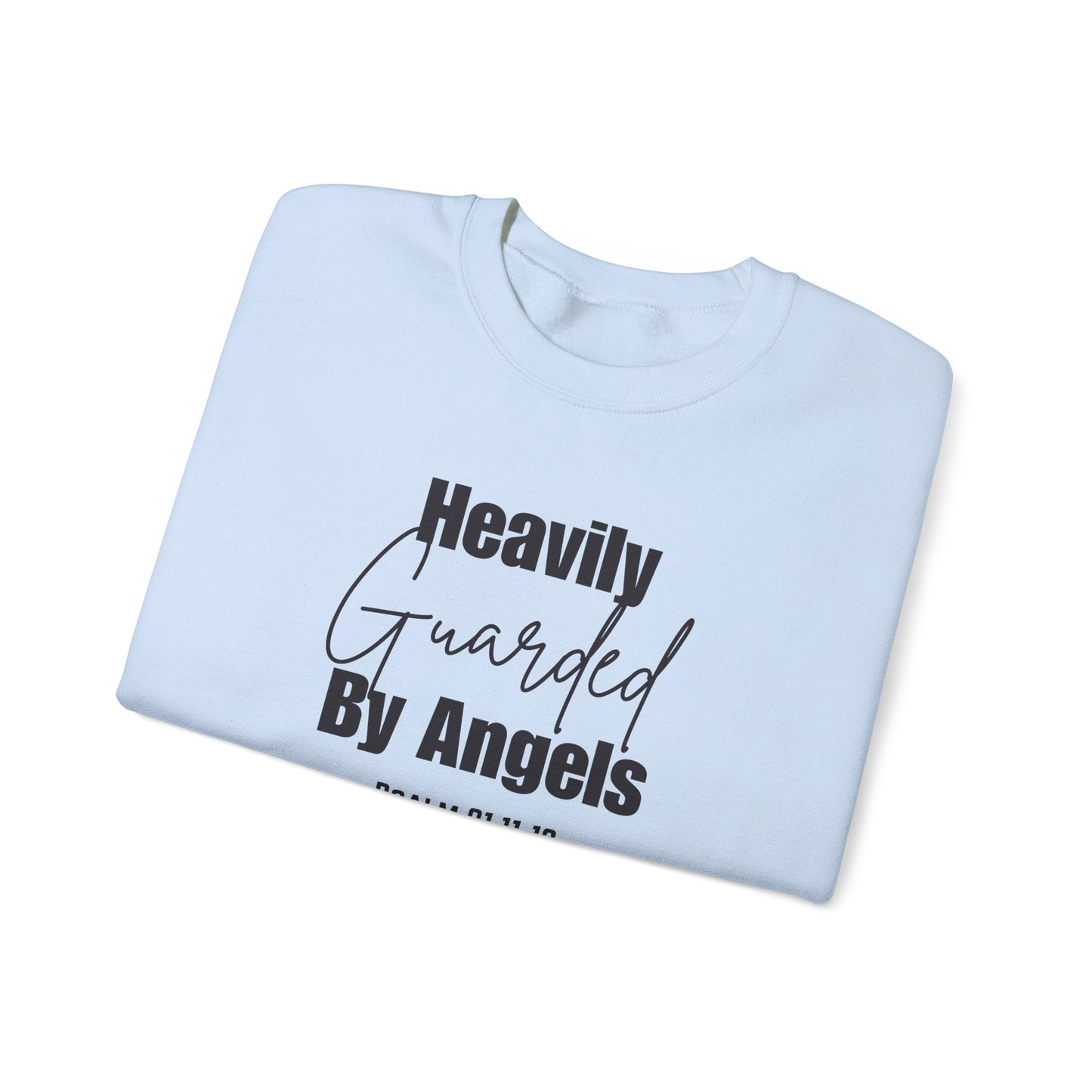 Heavily Guarded By Angels Unisex Heavy Blend™ Crewneck Sweatshirt