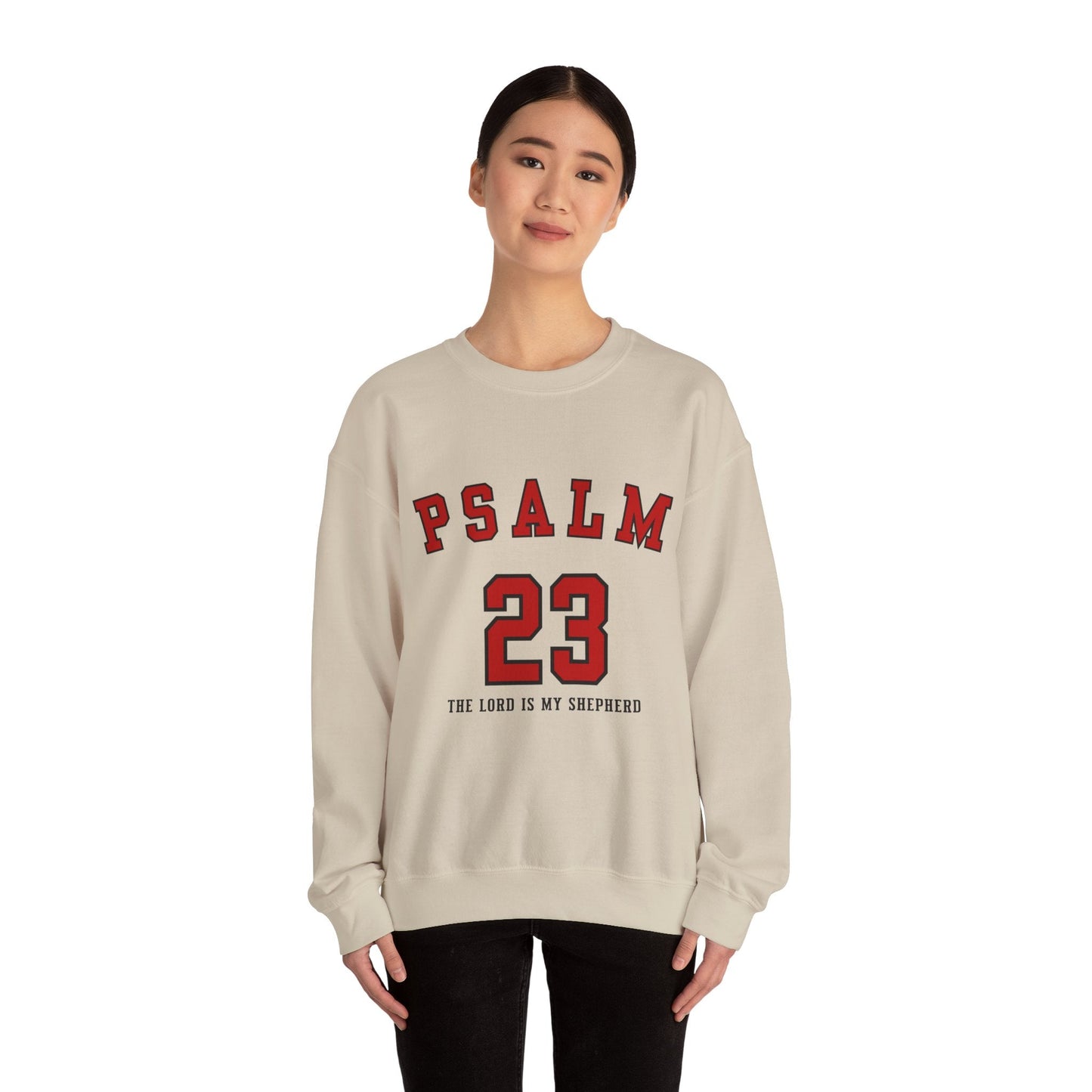 Psalm 23 The Lord Is My Shepherd Unisex Heavy Blend™ Crewneck Sweatshirt