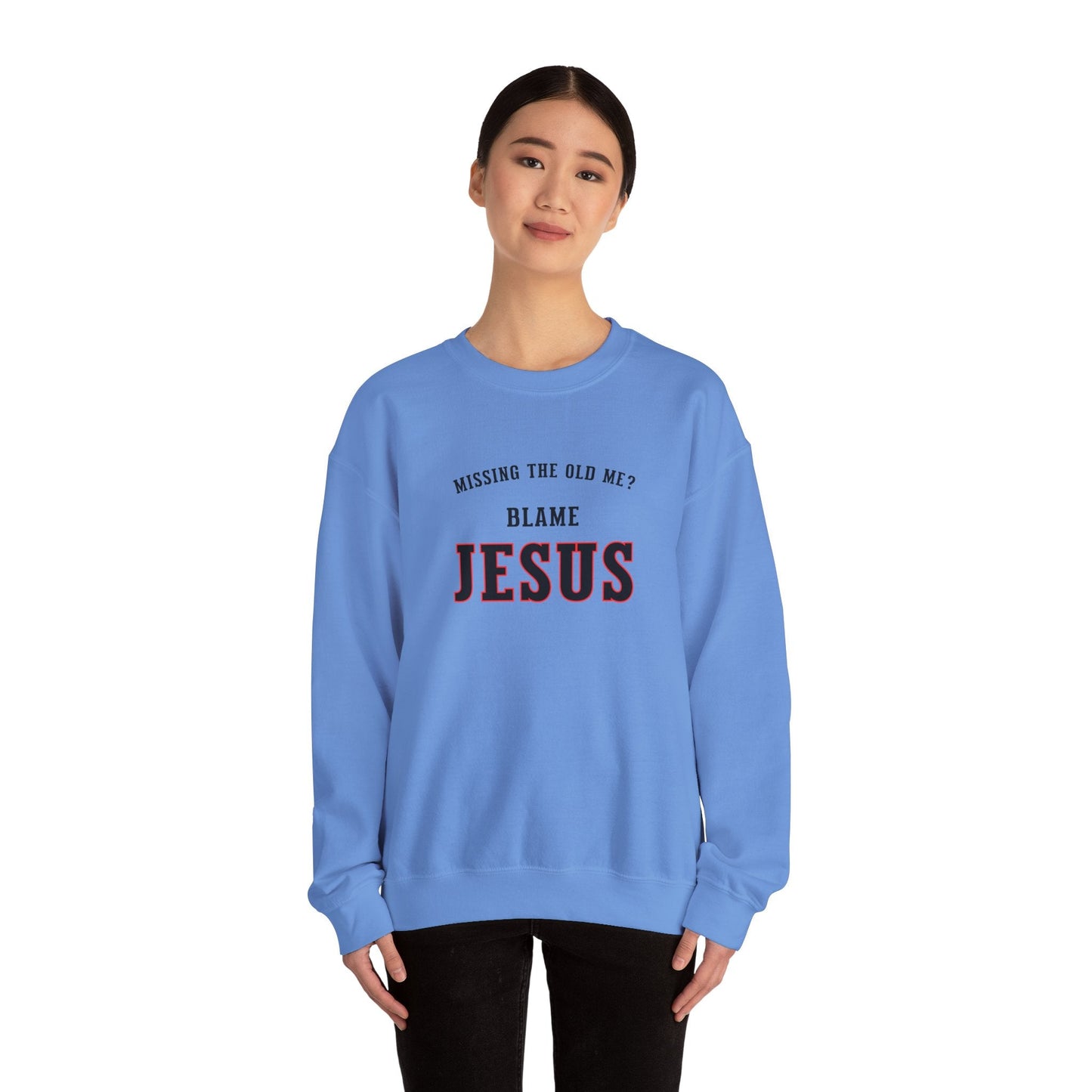 Blame Jesus Unisex Heavy Blend™ Crewneck Sweatshirt