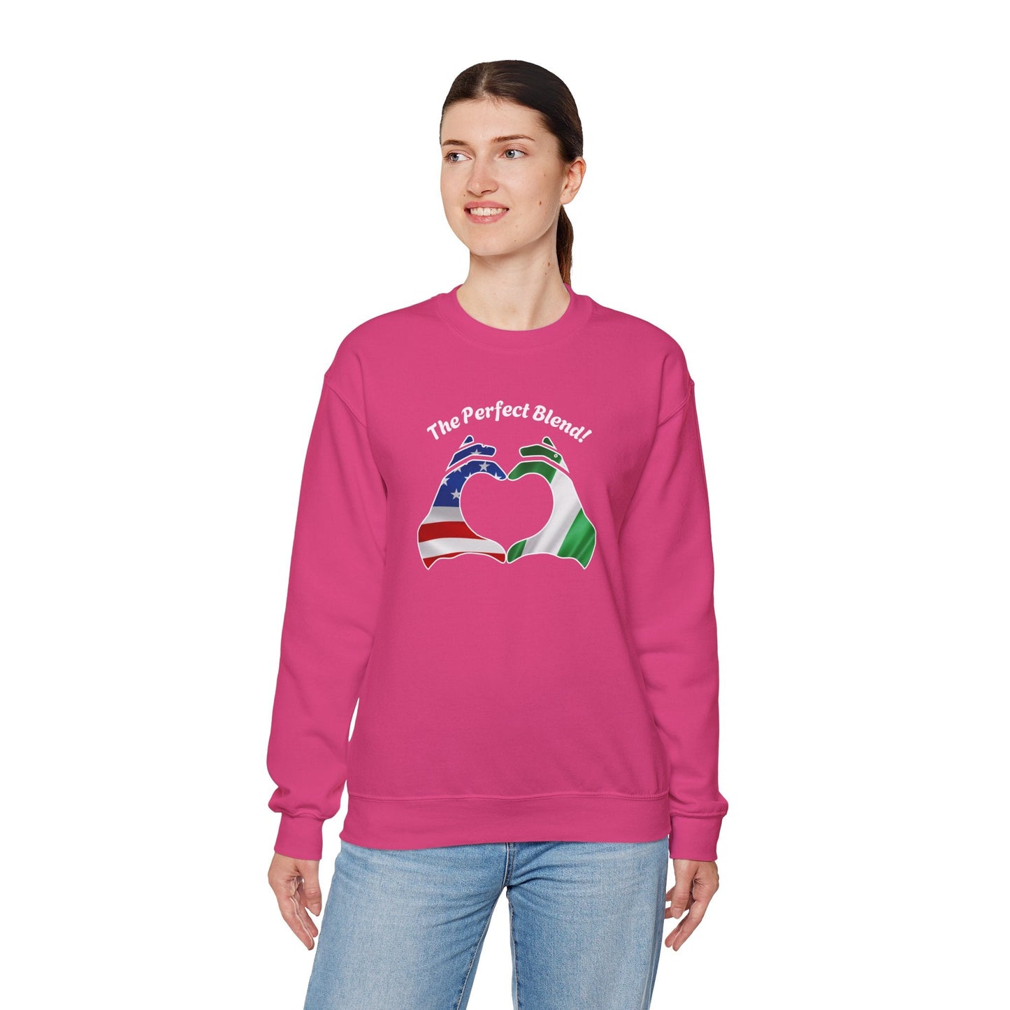 Cutomize Flags Unisex Heavy Blend™ Crewneck Sweatshirt For couples