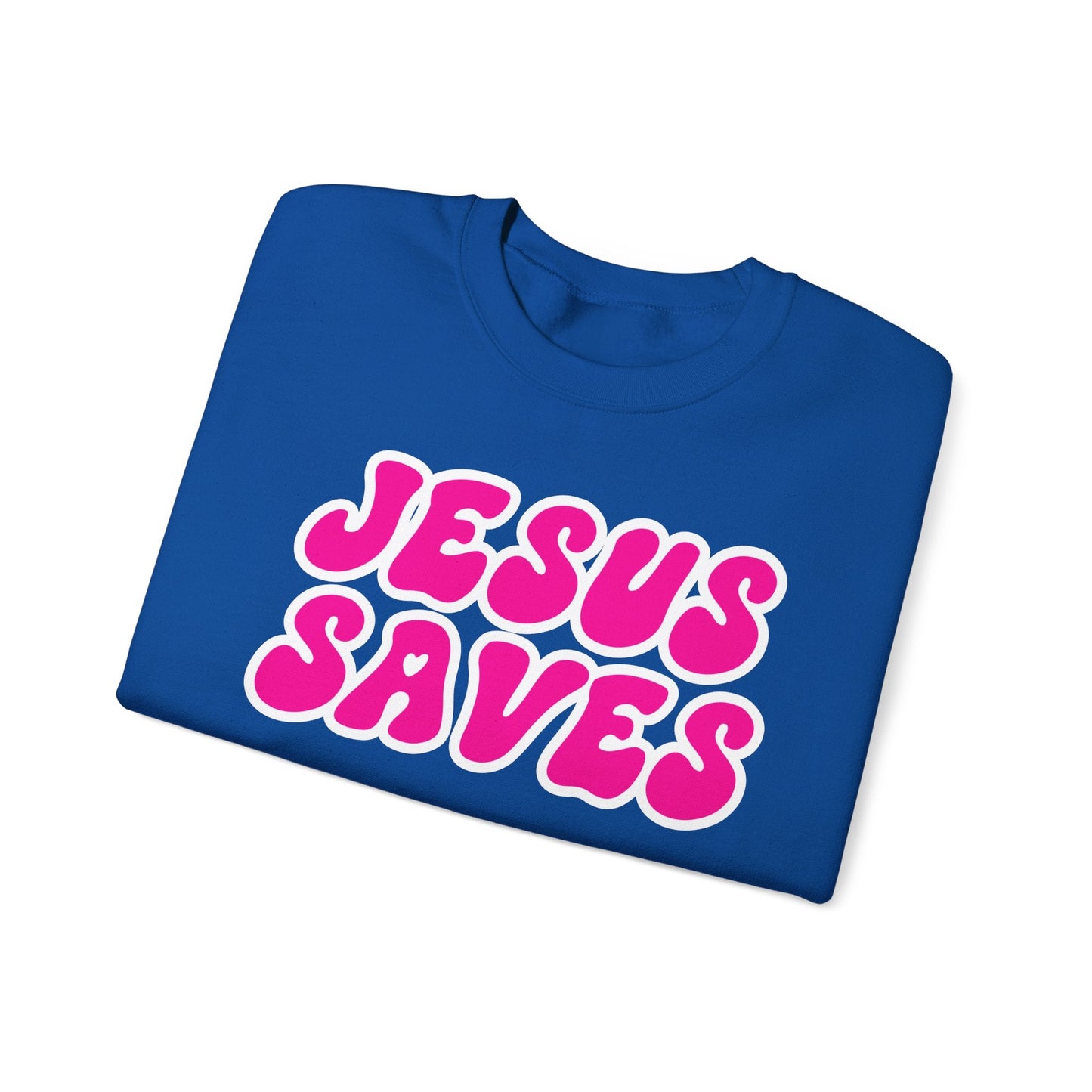 Jesus Saves Unisex Heavy Blend™ Crewneck Sweatshirt