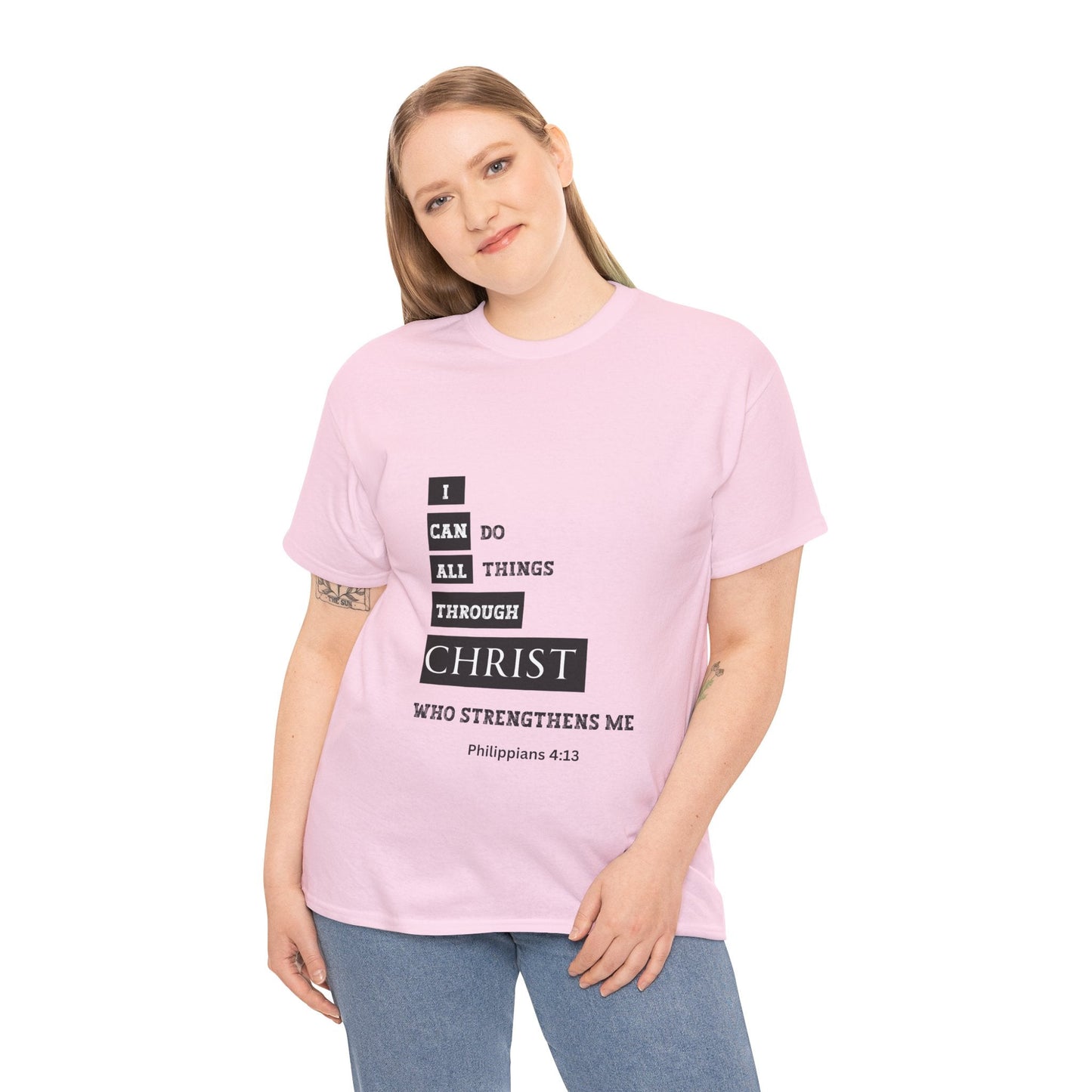 I Can Do All Things Through Christ Unisex Heavy Cotton Tee