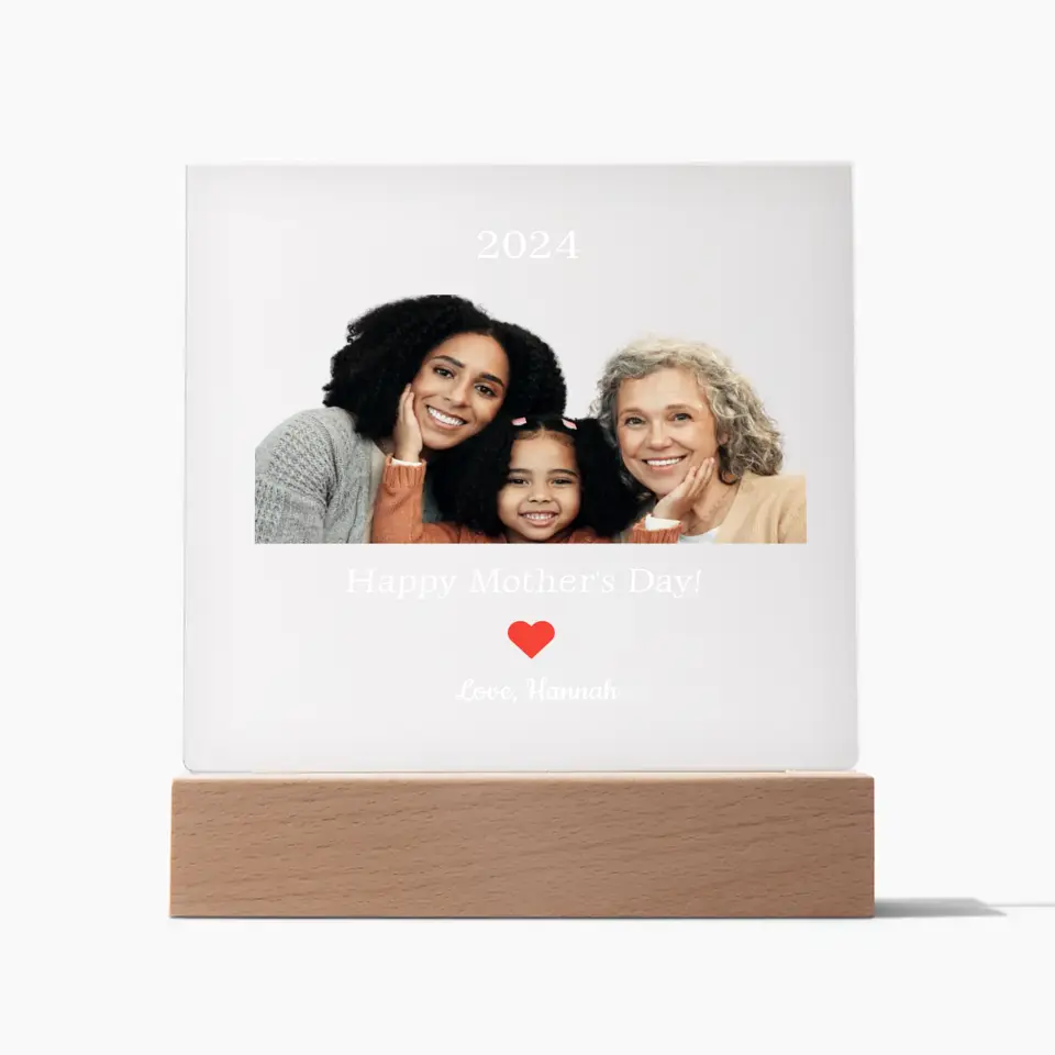 Photo Upload Mother's Day Acrylic Plaque