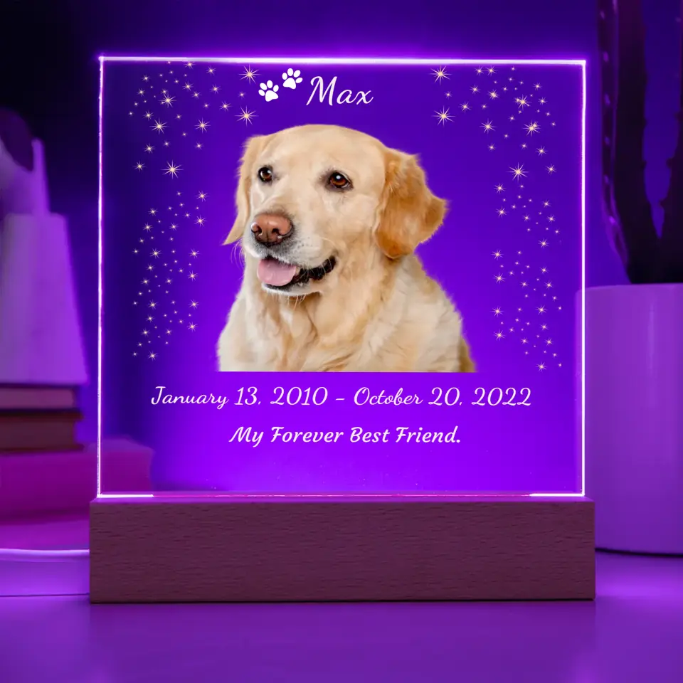 My Forever Best Friend - Dog Night Light