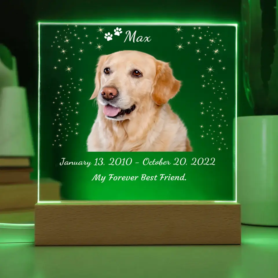 My Forever Best Friend - Dog Night Light