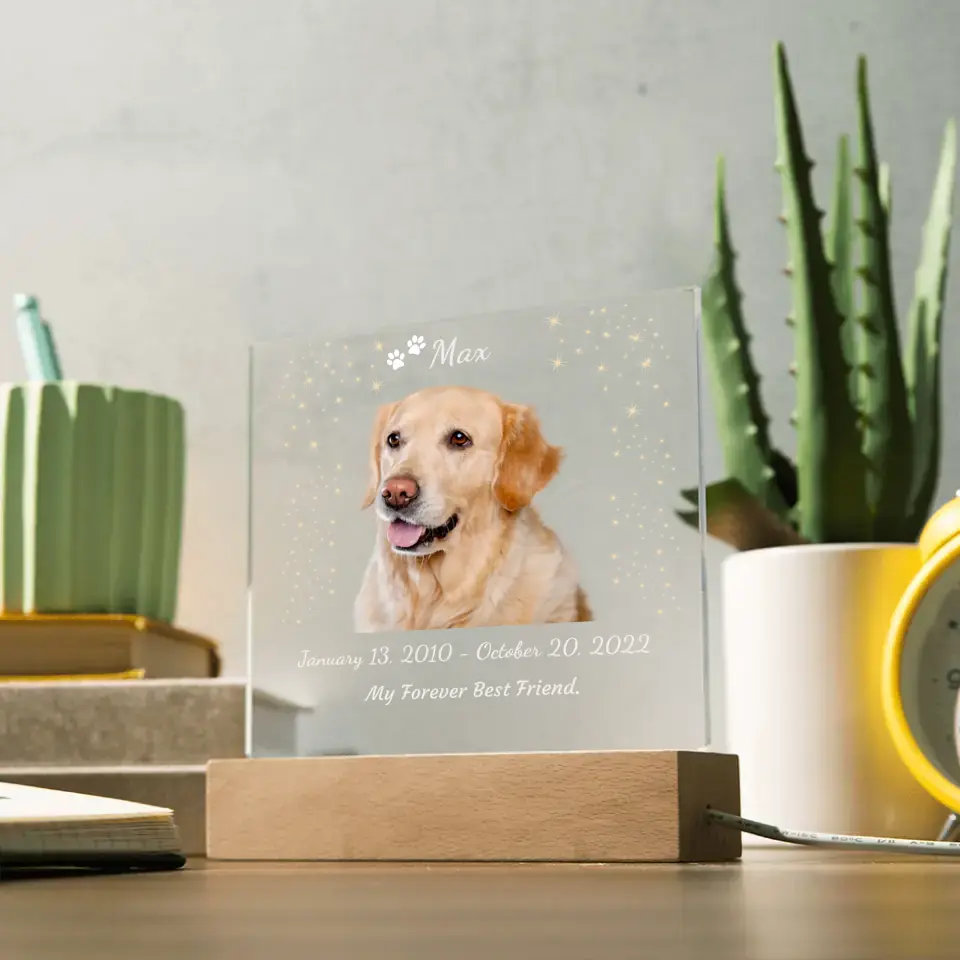 My Forever Best Friend - Dog Night Light