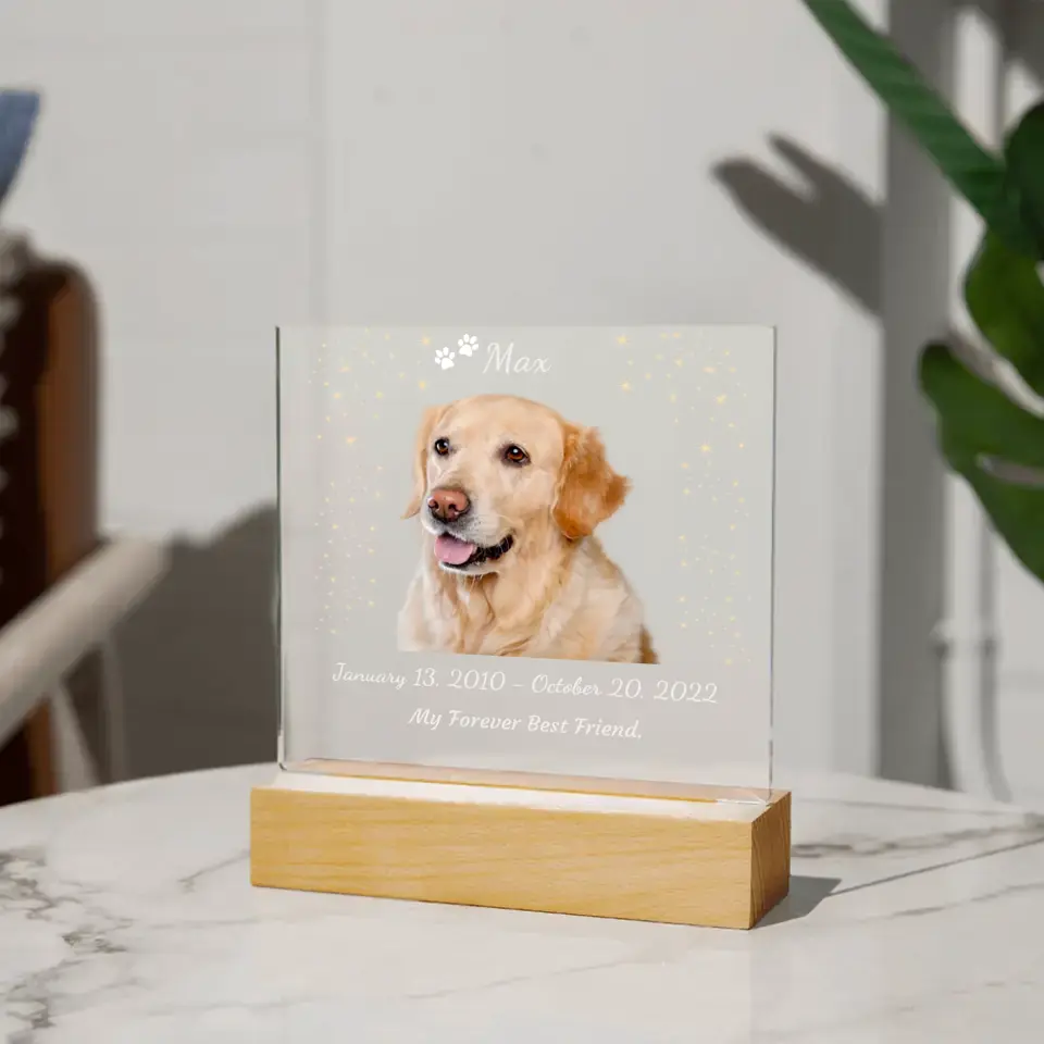 My Forever Best Friend - Dog Night Light