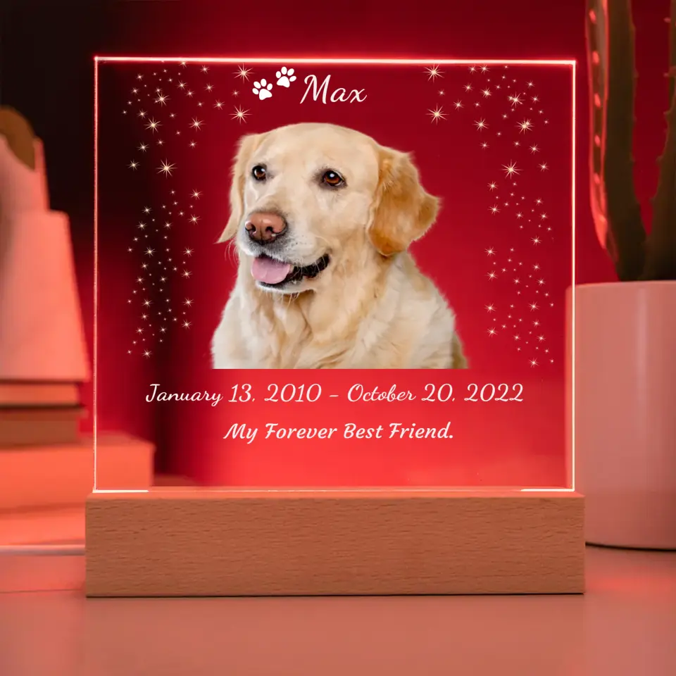 My Forever Best Friend - Dog Night Light