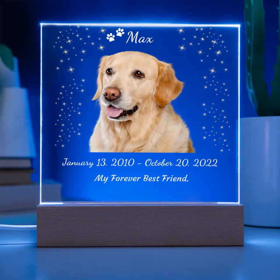 My Forever Best Friend - Dog Night Light