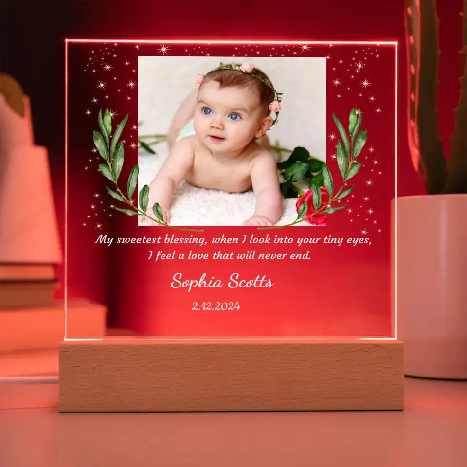 Personalized Kid's Night Lamp With Picture Upload