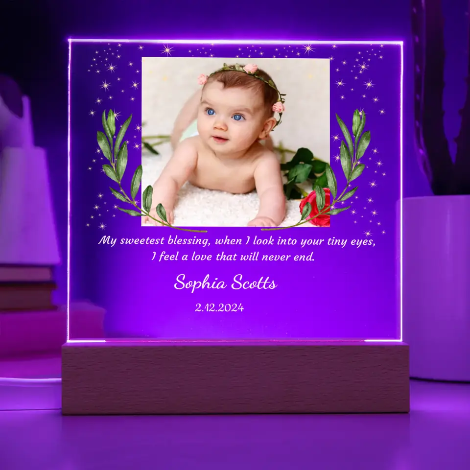 Personalized Kid's Night Lamp With Picture Upload