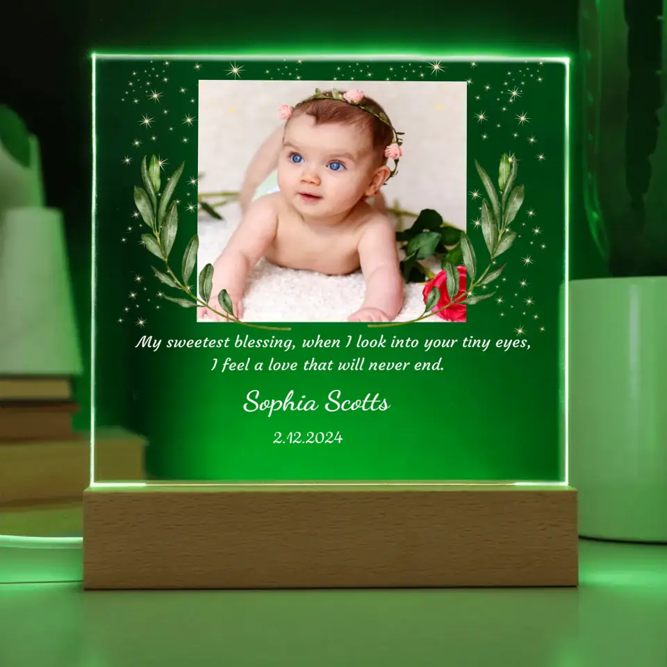 Personalized Kid's Night Lamp With Picture Upload