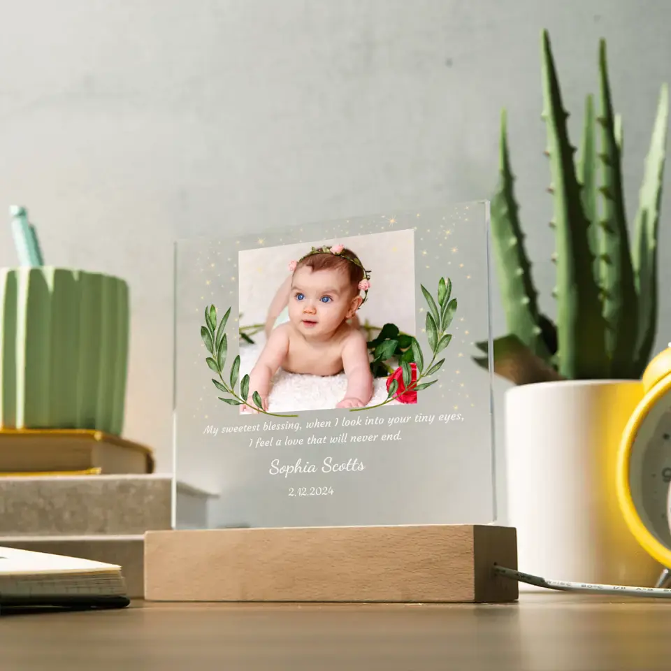 Personalized Kid's Night Lamp With Picture Upload