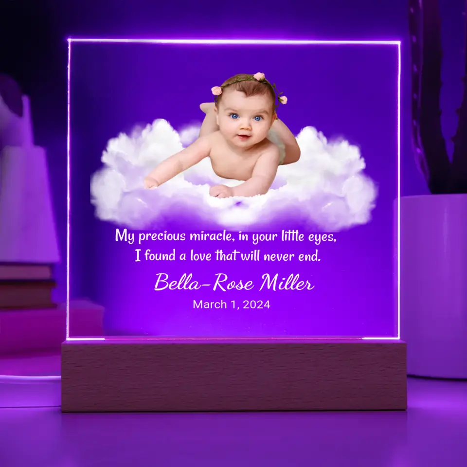 Personalized Children Night Light - Baby We Love You