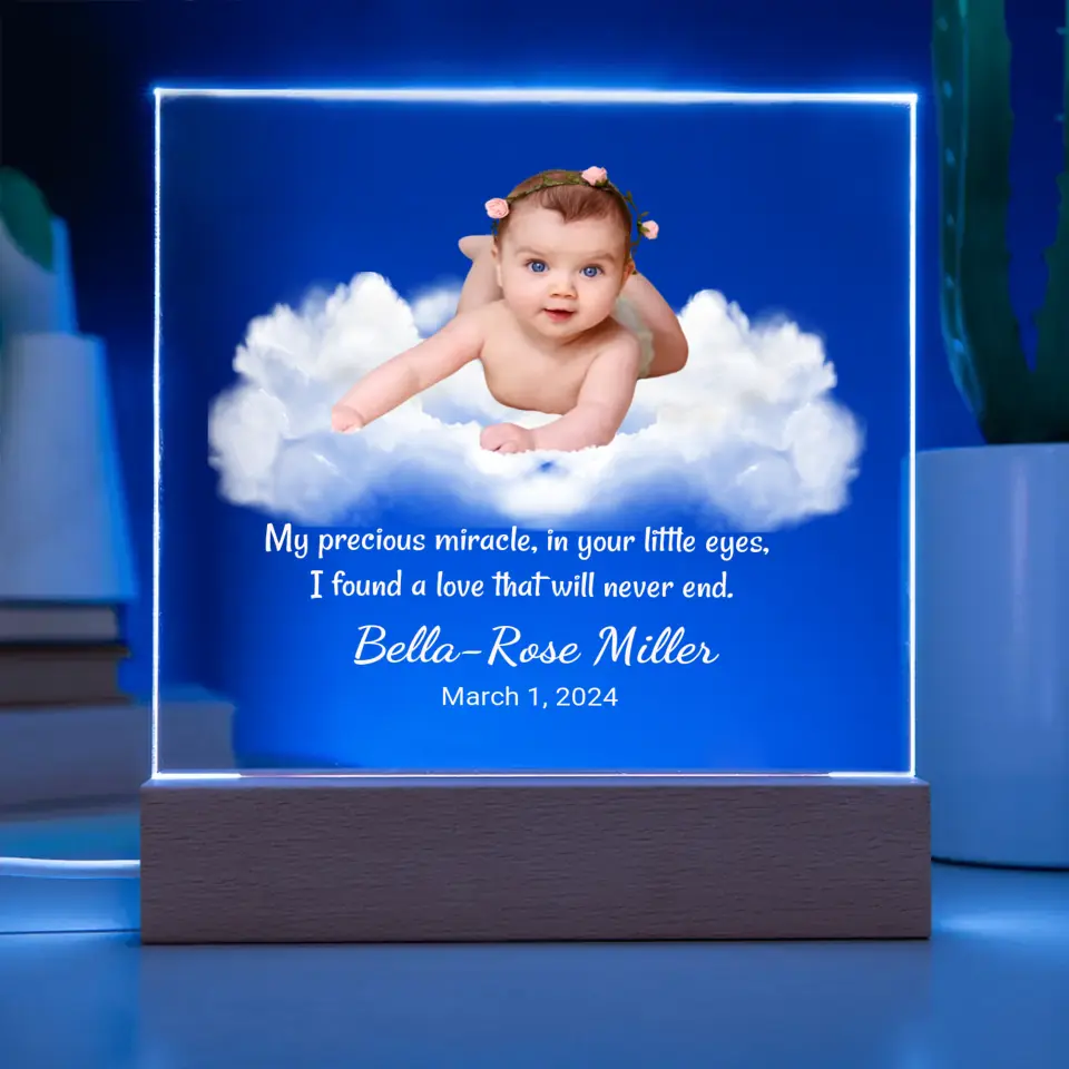 Personalized Children Night Light - Baby We Love You