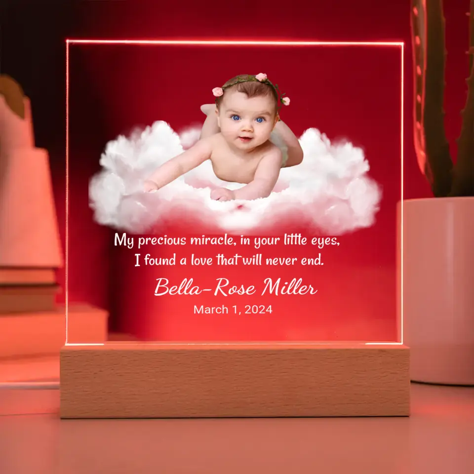 Personalized Children Night Light - Baby We Love You