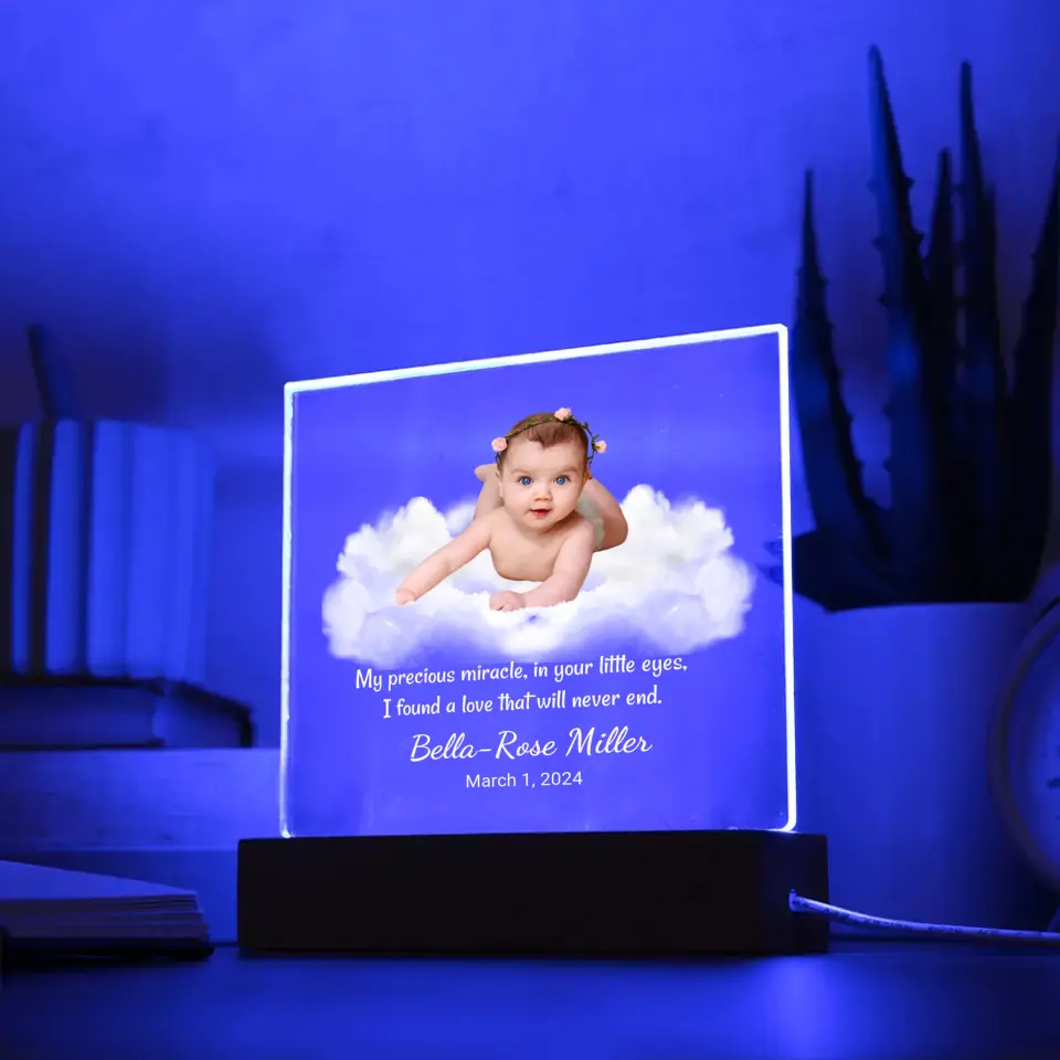 Personalized Children Night Light - Baby We Love You