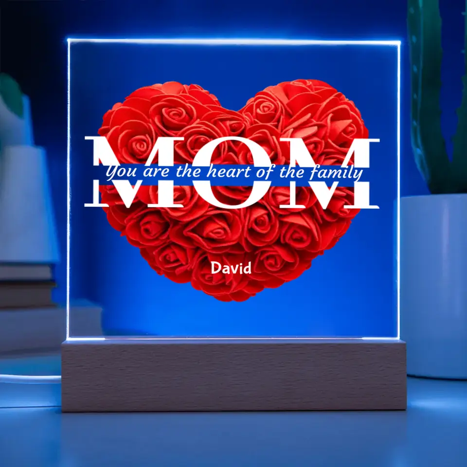 Mom Red Roses The Heart Of The Family