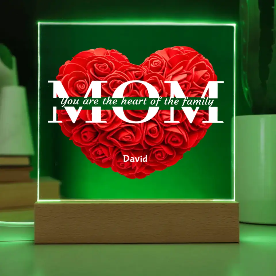 Mom Red Roses The Heart Of The Family