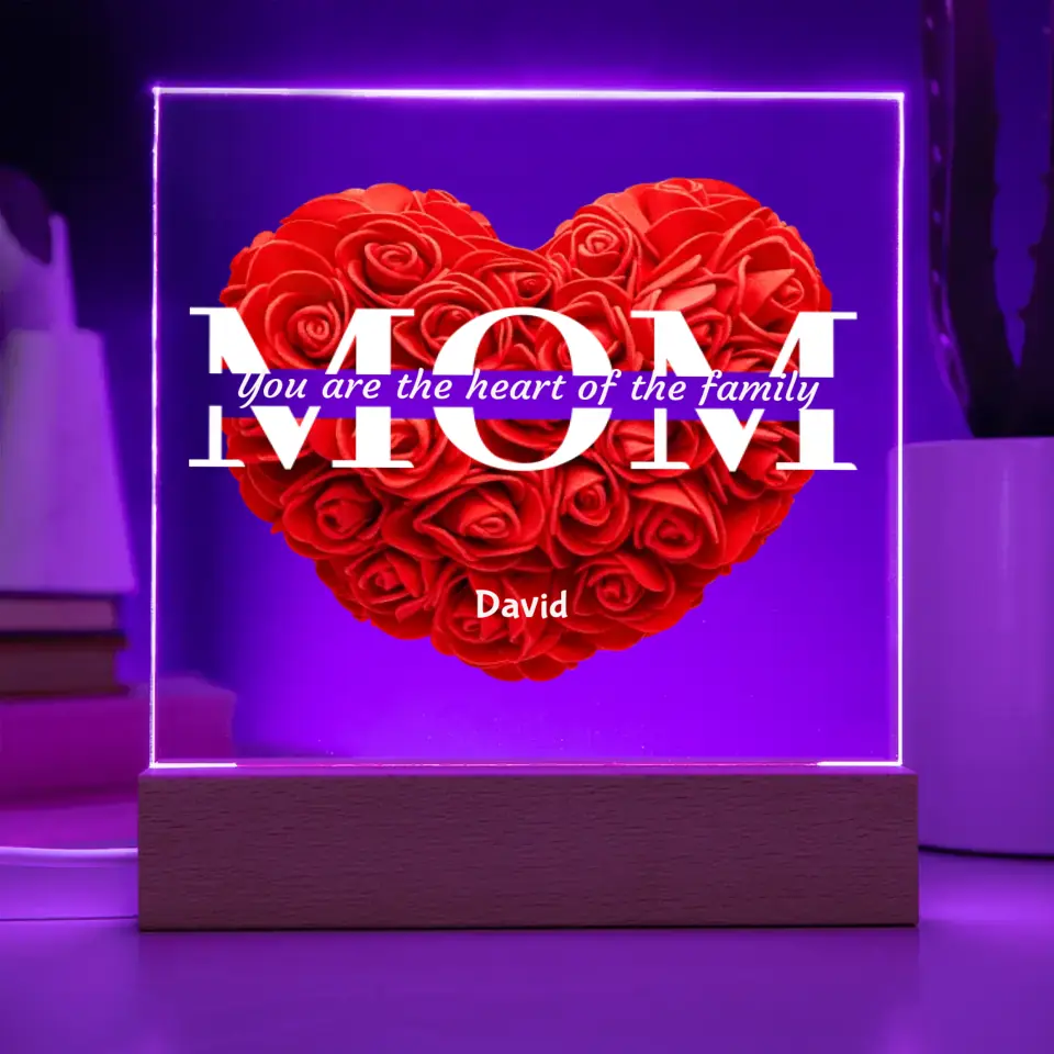 Mom Red Roses The Heart Of The Family