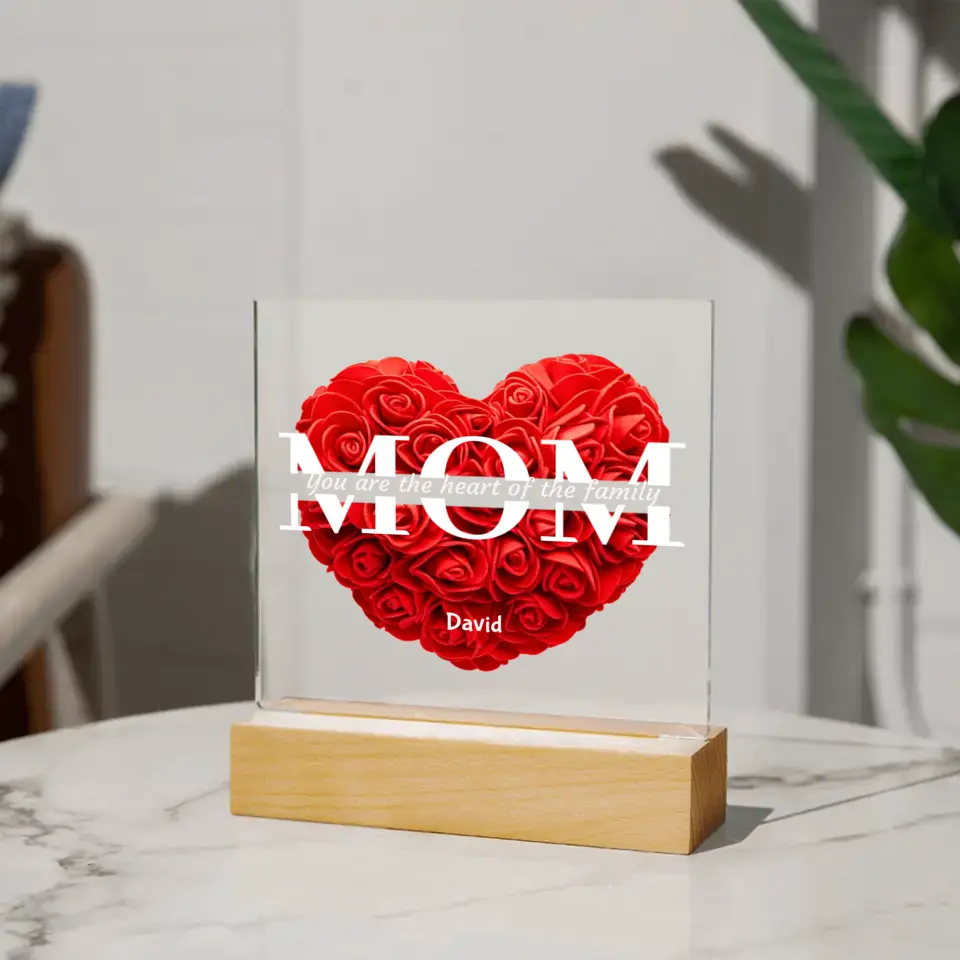 Mom Red Roses The Heart Of The Family