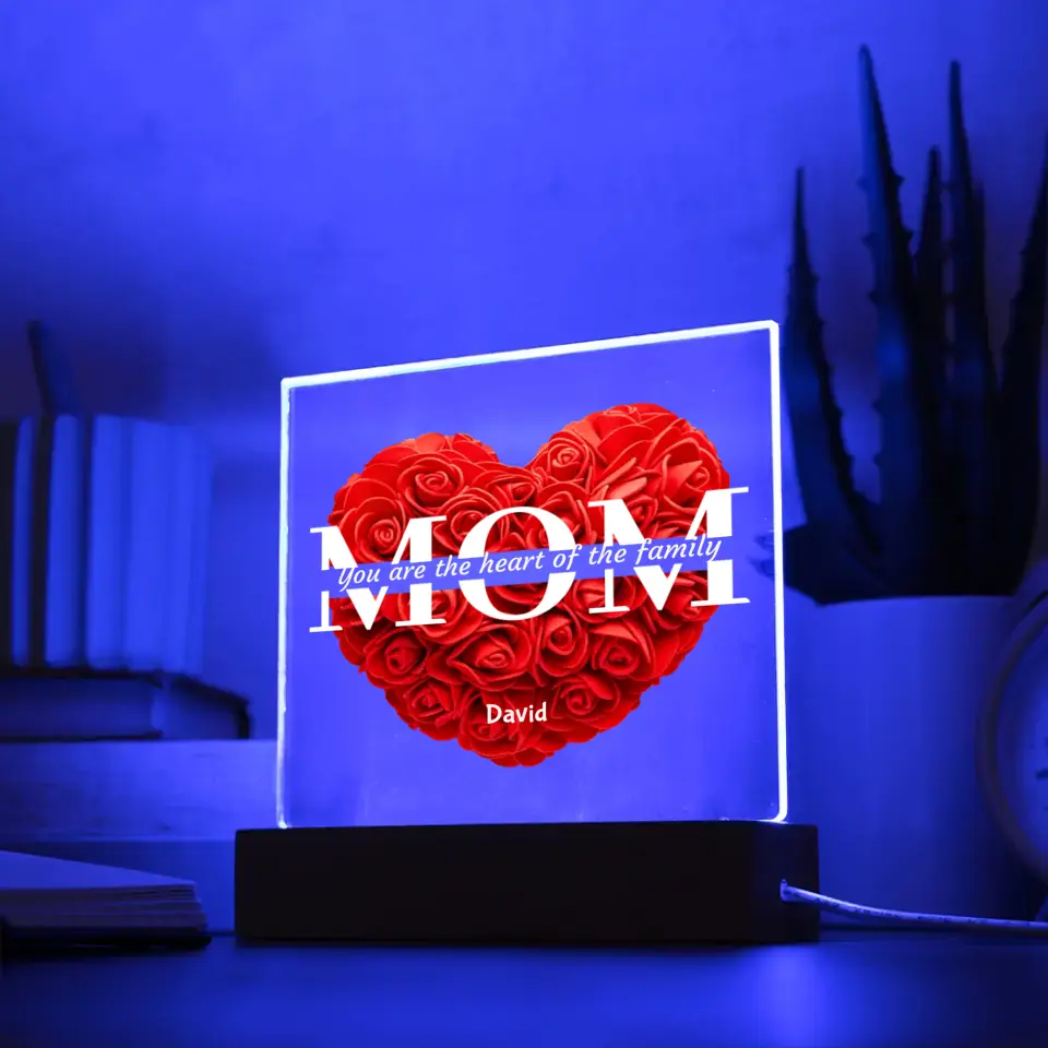 Mom Red Roses The Heart Of The Family