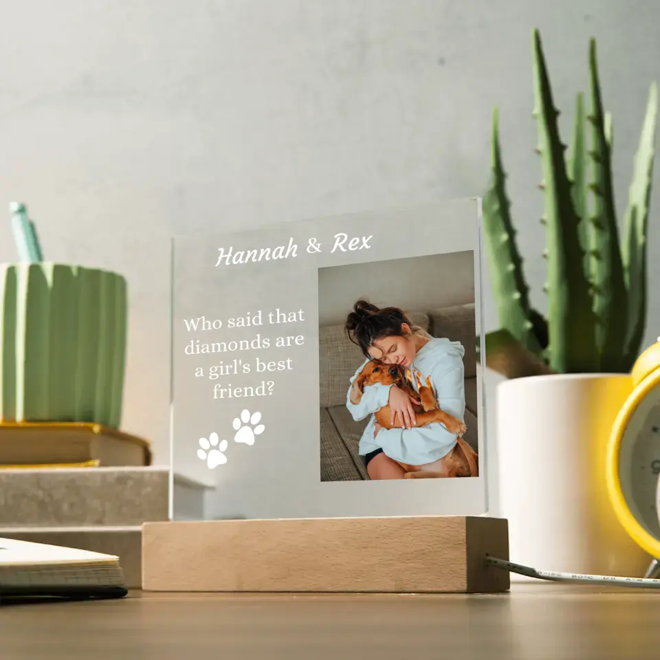 My Pet My Best Friend Table Lamp