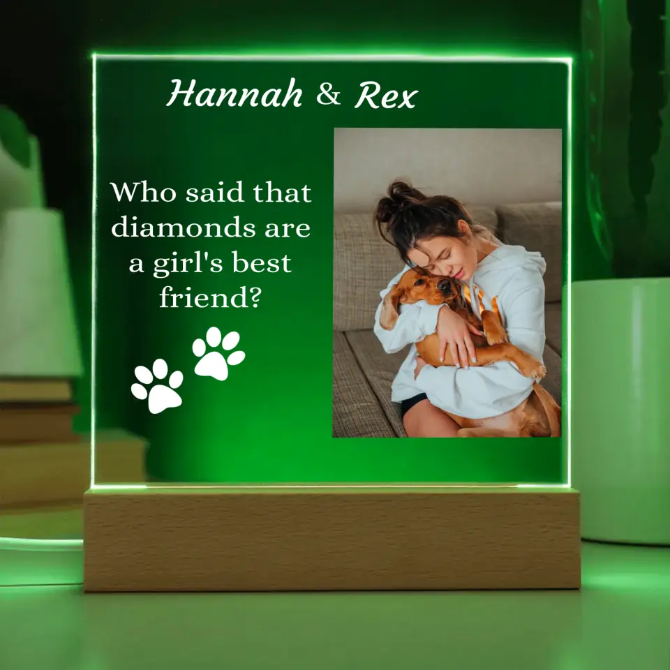 My Pet My Best Friend Table Lamp