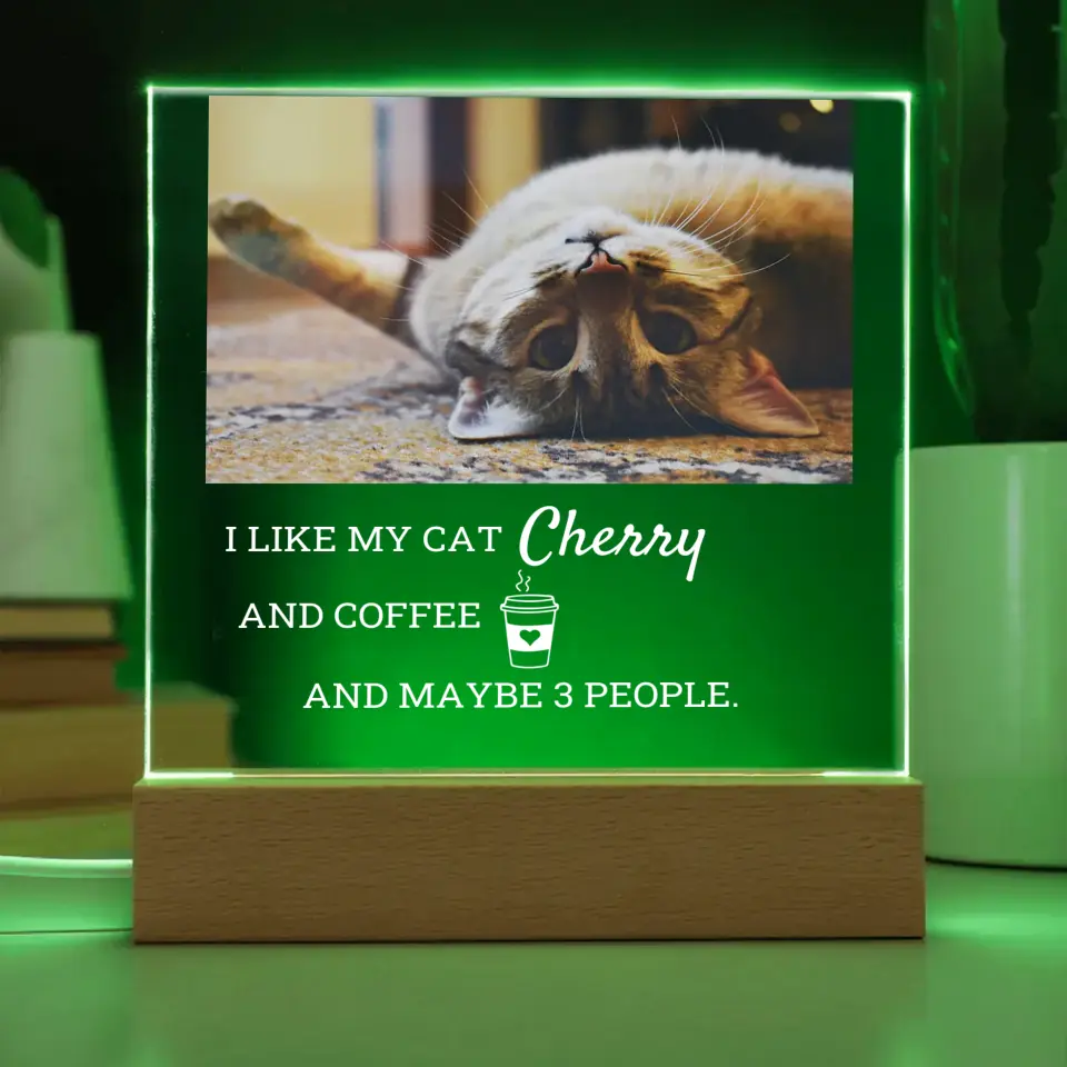 I Like My Cat And Coffee Table Lamp