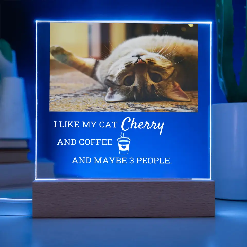 I Like My Cat And Coffee Table Lamp