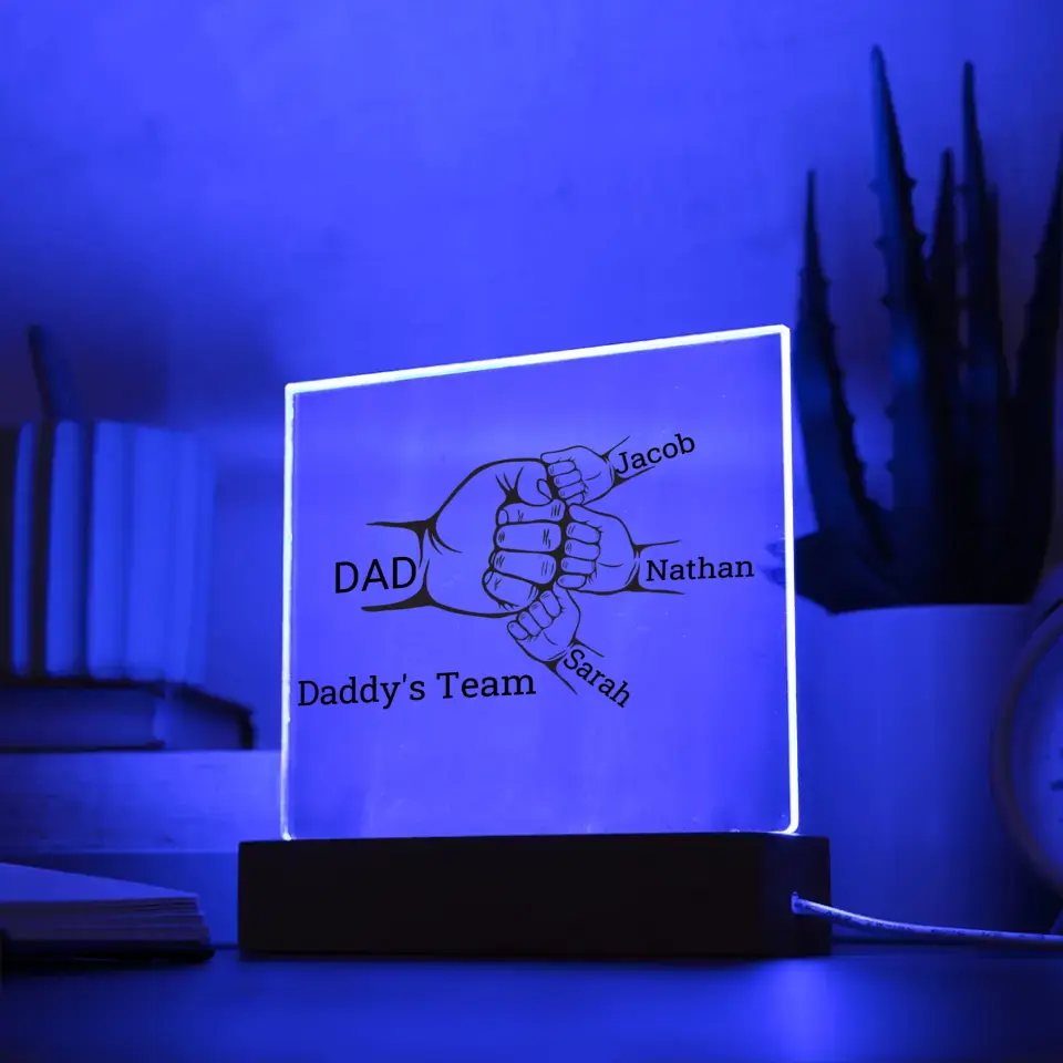 Daddy's Team Acrylic Plaque