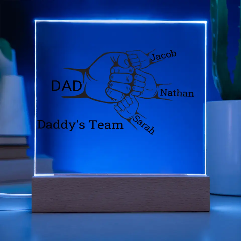 Daddy's Team Acrylic Plaque