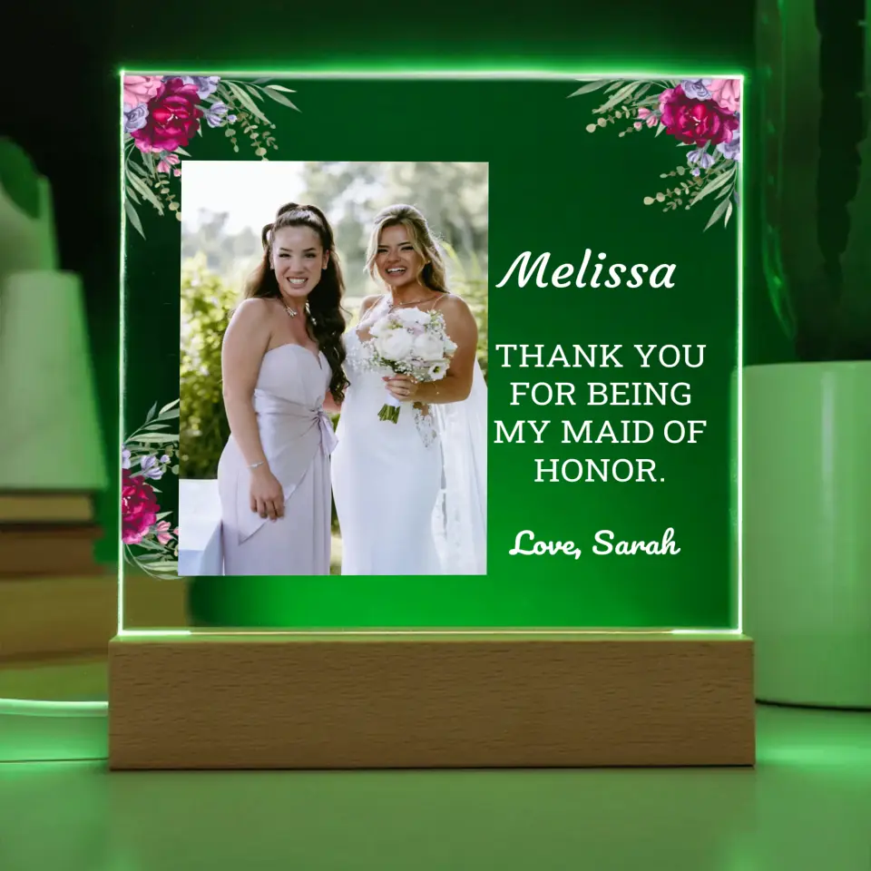 Thank You Maid Of Honor Gift