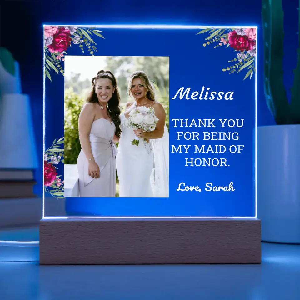 Thank You Maid Of Honor Gift
