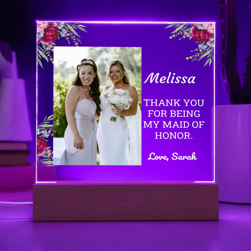 Thank You Maid Of Honor Gift
