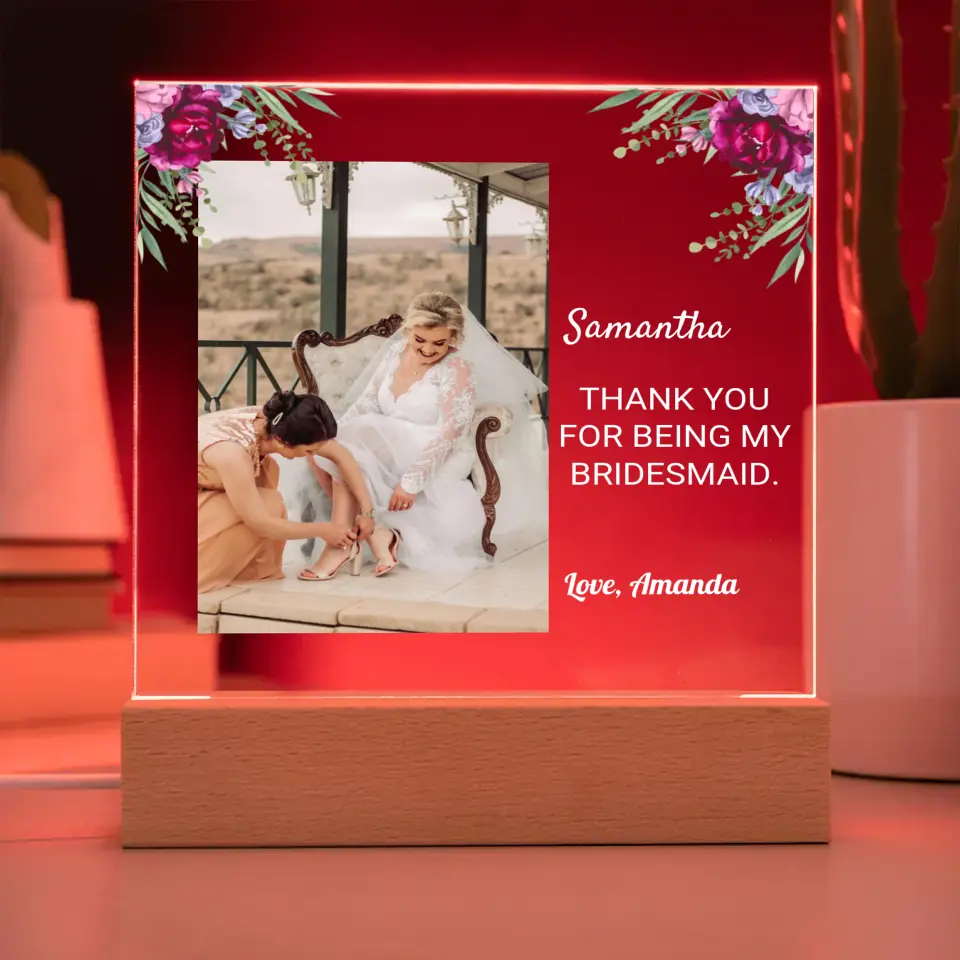 Thank You Bridesmaid Gift