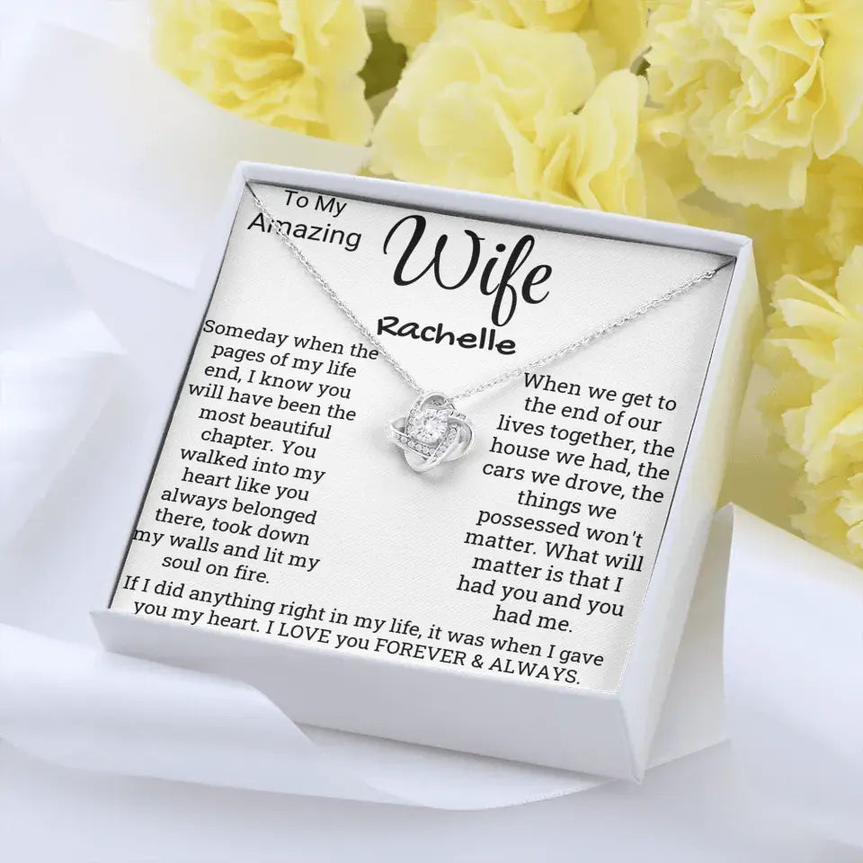 We Will Always Have Each Other Love Knot Necklace