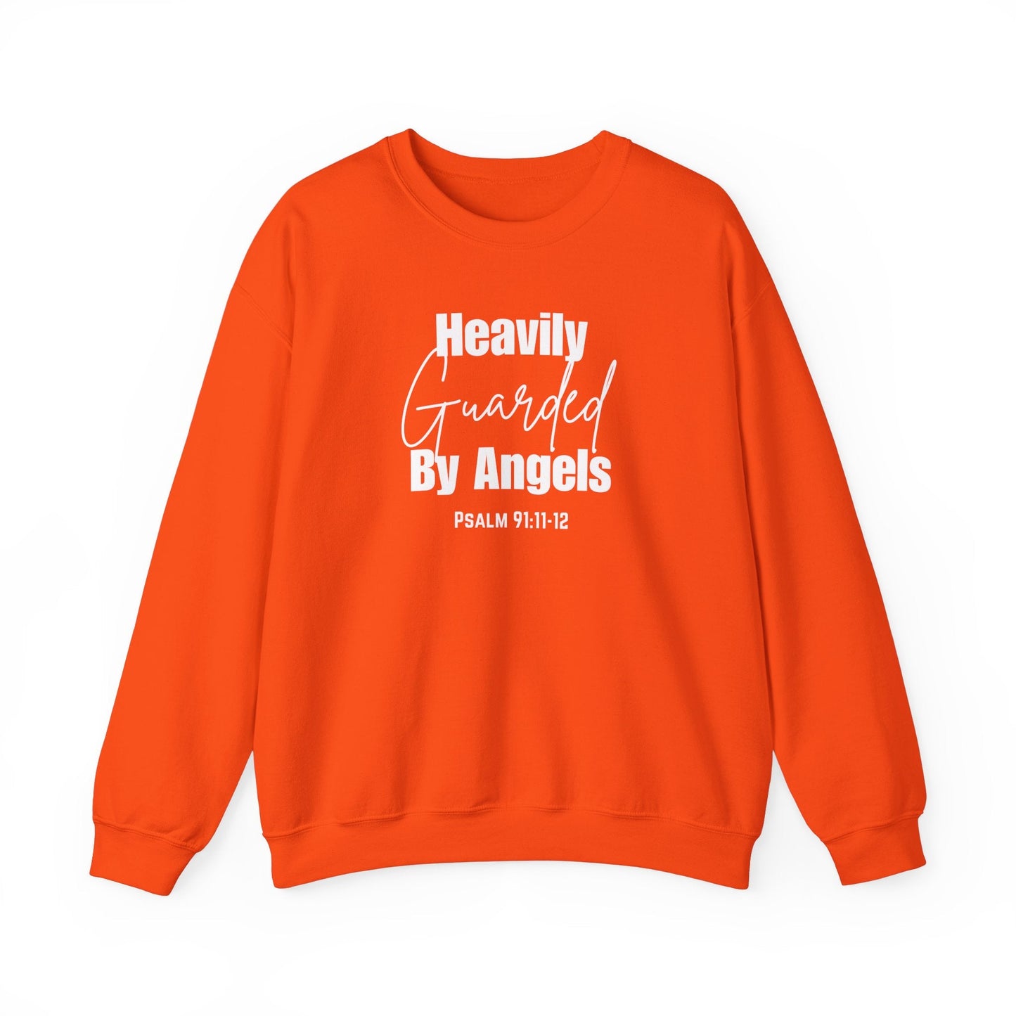 Heavily Guarded By Angels Unisex Heavy Blend™ Crewneck Sweatshirt